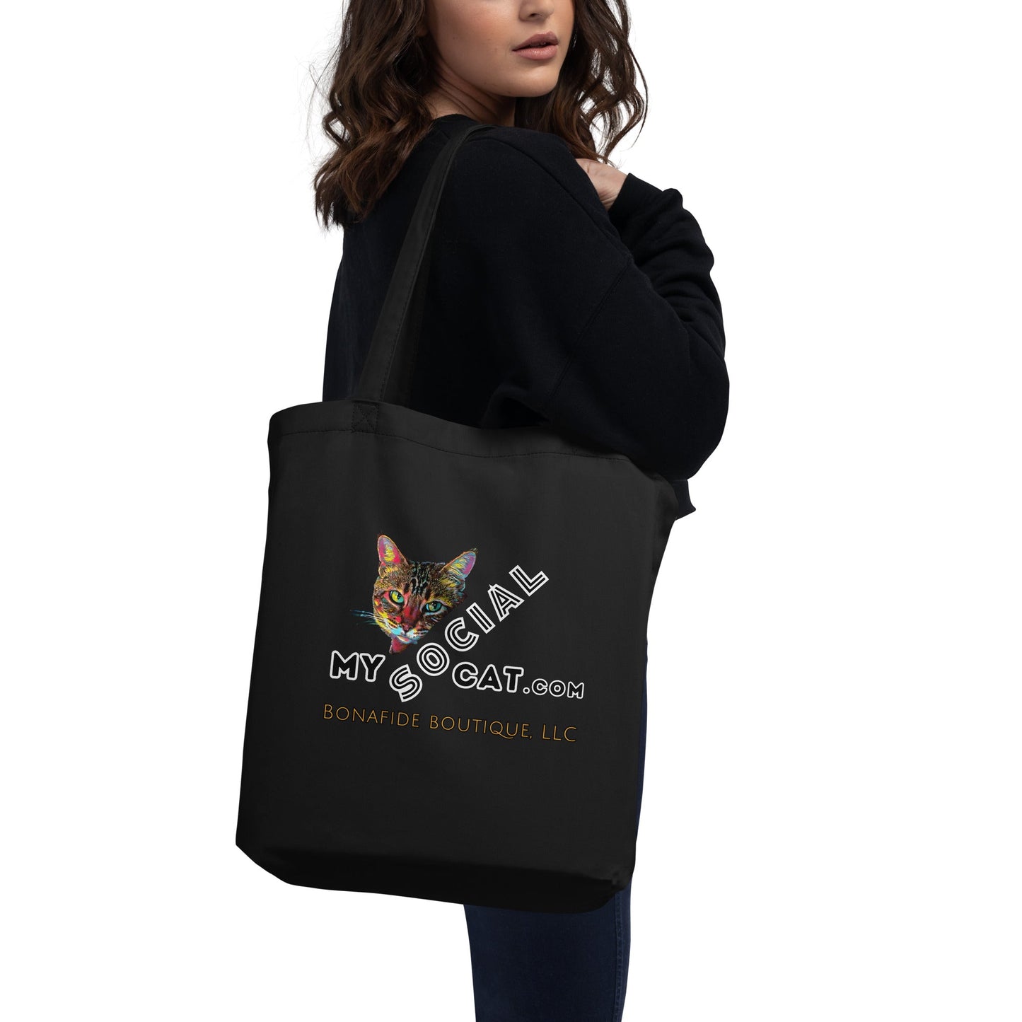 Two Is Better Than One Organic Eco Tote Bag - My Social Cat Bonafide Boutique LLCTwo Is Better Than One Organic Eco Tote BagtoteMy Social Cat Bonafide Boutique LLCOysterbagcat