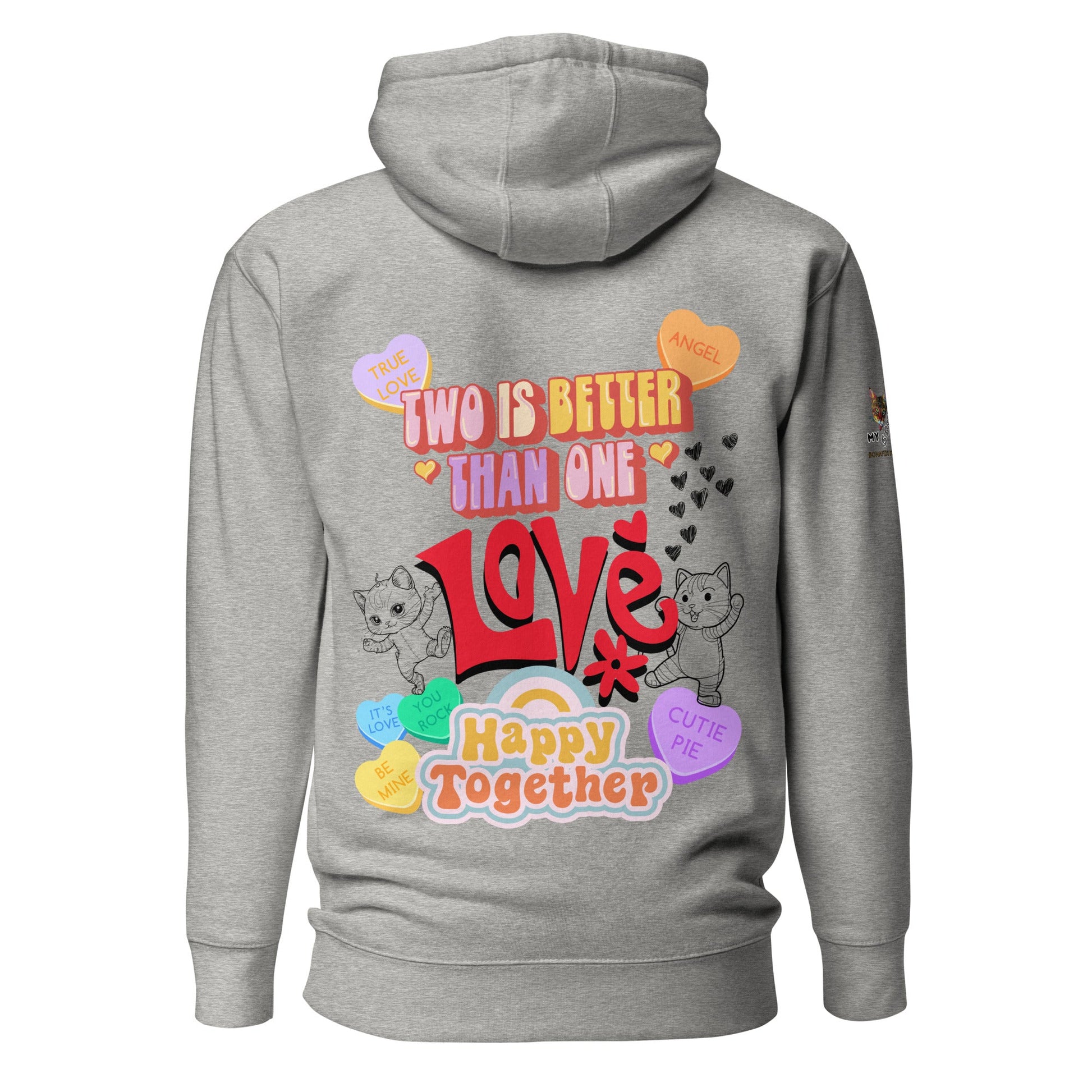 Two Is Better Than One Unisex Hoodie - My Social Cat Bonafide Boutique LLCTwo Is Better Than One Unisex HoodieHooded sweatshirtMy Social Cat Bonafide Boutique LLCCarbon GreyScatcotton