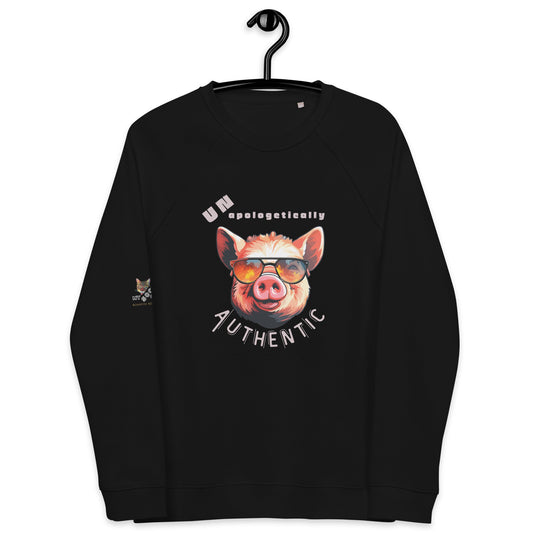 Unapologetically Authentic Unisex Organic Plush Sweatshirt - My Social Cat Bonafide Boutique LLCUnapologetically Authentic Unisex Organic Plush SweatshirtSweatshirtMy Social Cat Bonafide Boutique LLCXSauthenticauthenticity