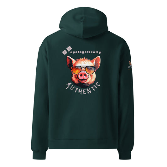 Unapologetically Authentic Unisex Plush Hoodie - My Social Cat Bonafide Boutique LLCUnapologetically Authentic Unisex Plush HoodieHooded sweatshirtMy Social Cat Bonafide Boutique LLCPine GreenSauthenticauthenticity