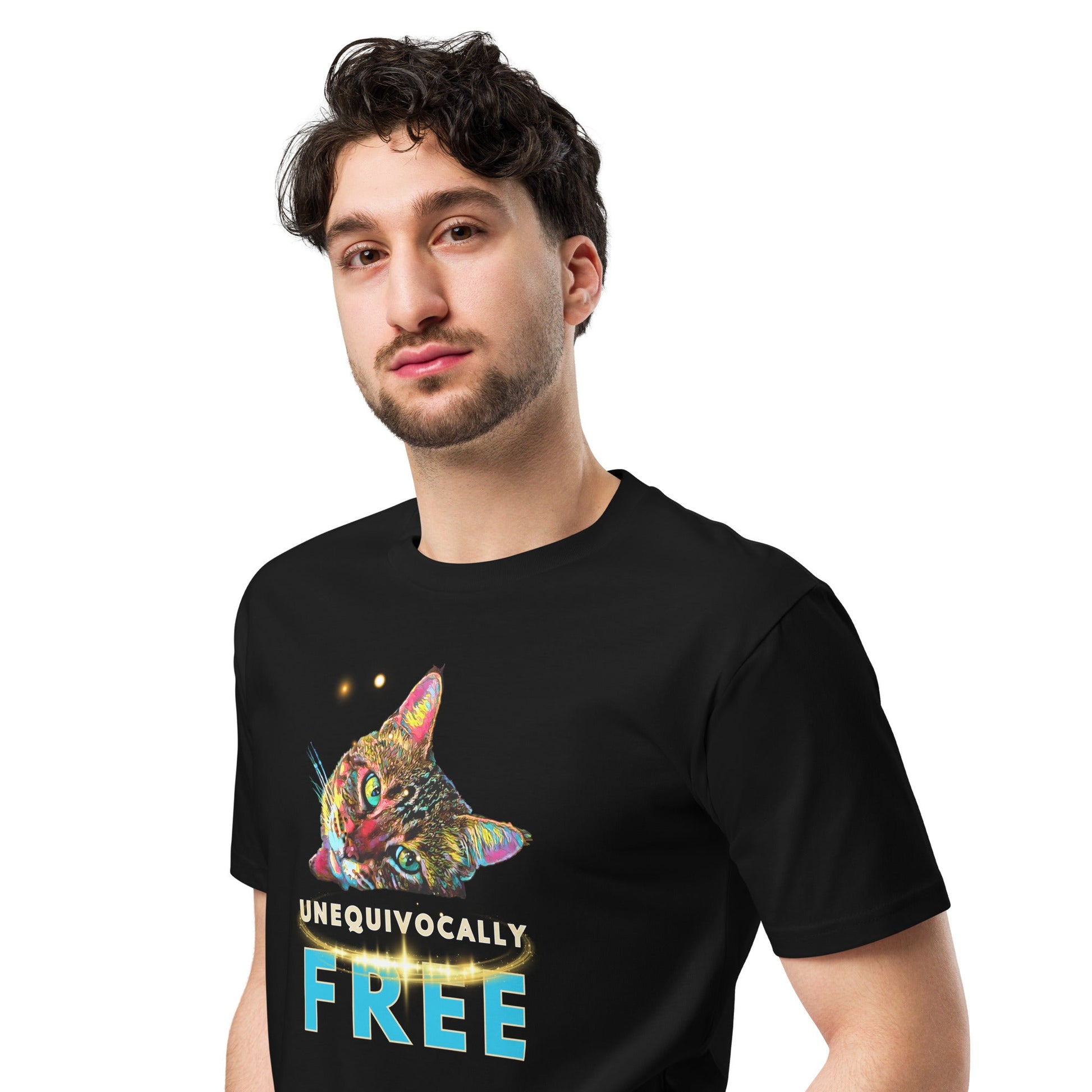 Unequivocally Free Unisex Premium Tee - My Social Cat Bonafide Boutique LLCUnequivocally Free Unisex Premium TeeT-shirtMy Social Cat Bonafide Boutique LLCSauthenticcotton