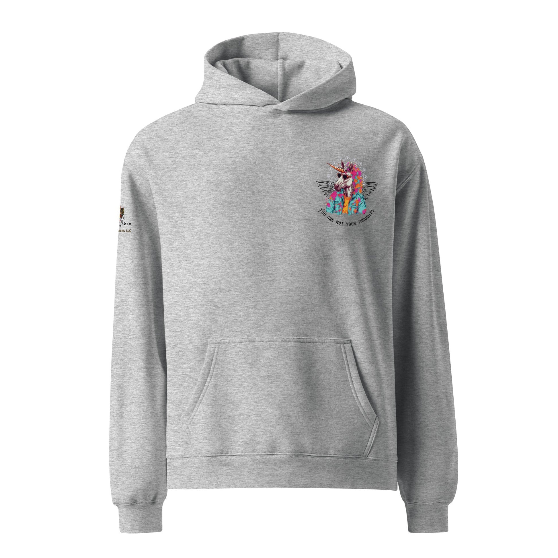 Unicorn Thoughts Unisex Oversized Hoodie - My Social Cat Bonafide Boutique LLCUnicorn Thoughts Unisex Oversized HoodieHooded sweatshirtMy Social Cat Bonafide Boutique LLCAthletic HeatherShoodienot