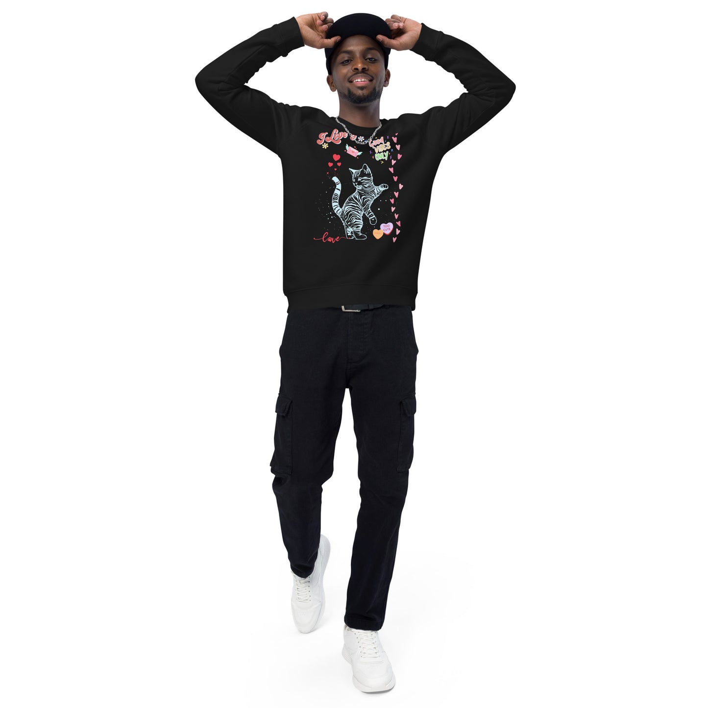 I Love You Unisex Organic Sweatshirt