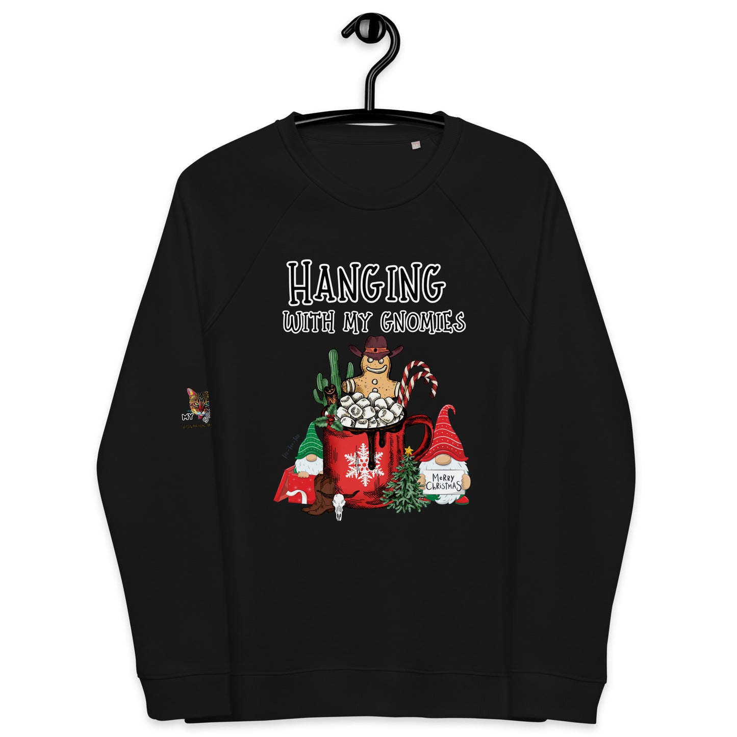 Gingerbread Gnomies Unisex Organic Sweatshirt