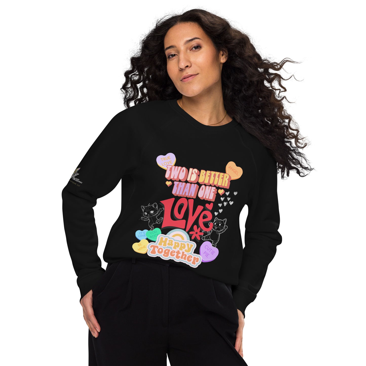 Two Is Better Than One Unisex Organic Sweatshirt