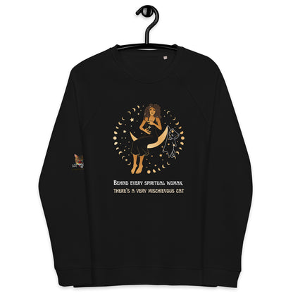 black sweatshirt on white background