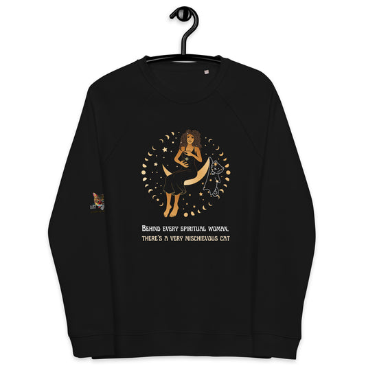 black sweatshirt on white background