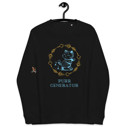 Purr Generator Plush Organic Sweatshirt
