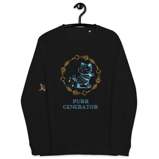 Purr Generator Plush Organic Sweatshirt