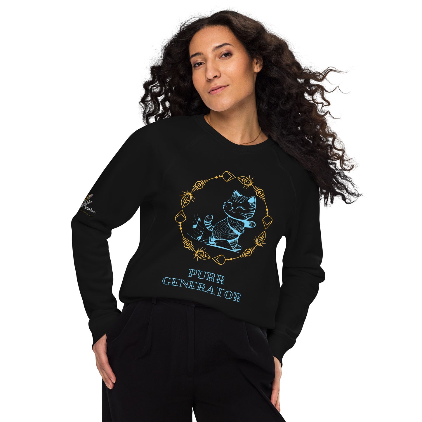 Purr Generator Plush Organic Sweatshirt