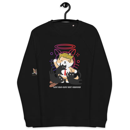 unisex-organic-raglan-sweatshirt-black-front-669f610ccd00a trump top dog