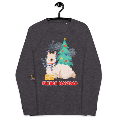 Fleece Navidad Unisex Organic Raglan Sweatshirt