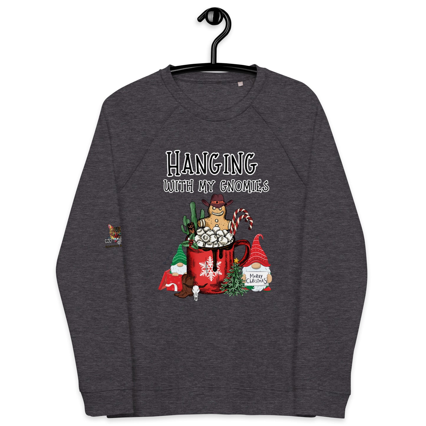 Gingerbread Gnomies Unisex Organic Sweatshirt