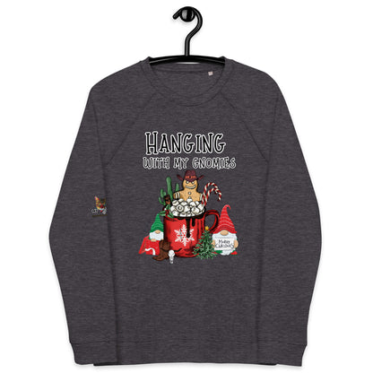 Gingerbread Gnomies Unisex Organic Sweatshirt