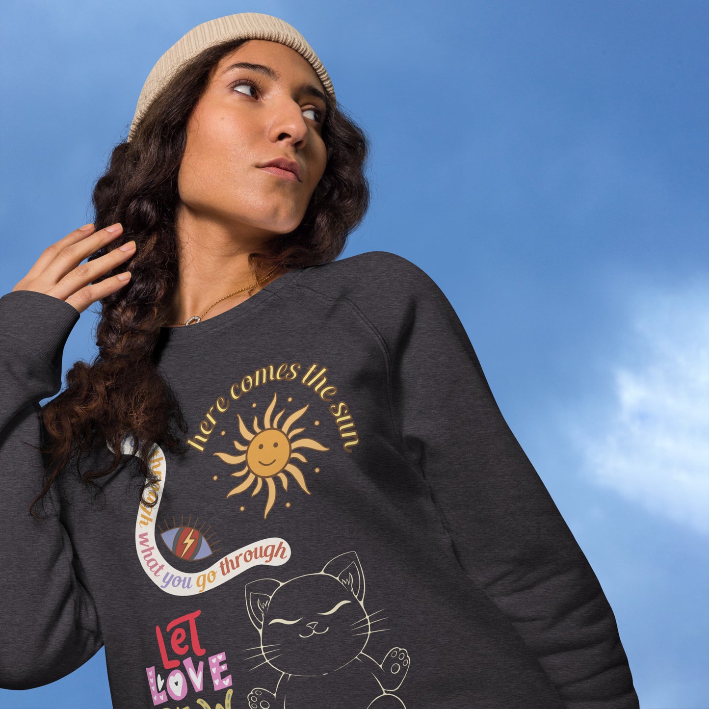 Let Love Grow Unisex Organic Sweatshirt