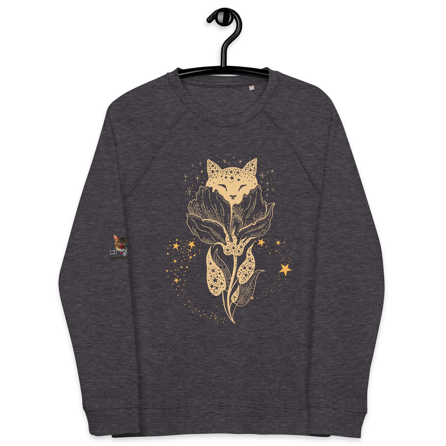 charcoal sweatshirt on white background