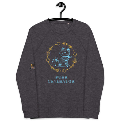 Purr Generator Plush Organic Sweatshirt