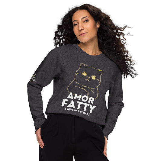 Amor Fatty Unisex Organic Plush Sweatshirt