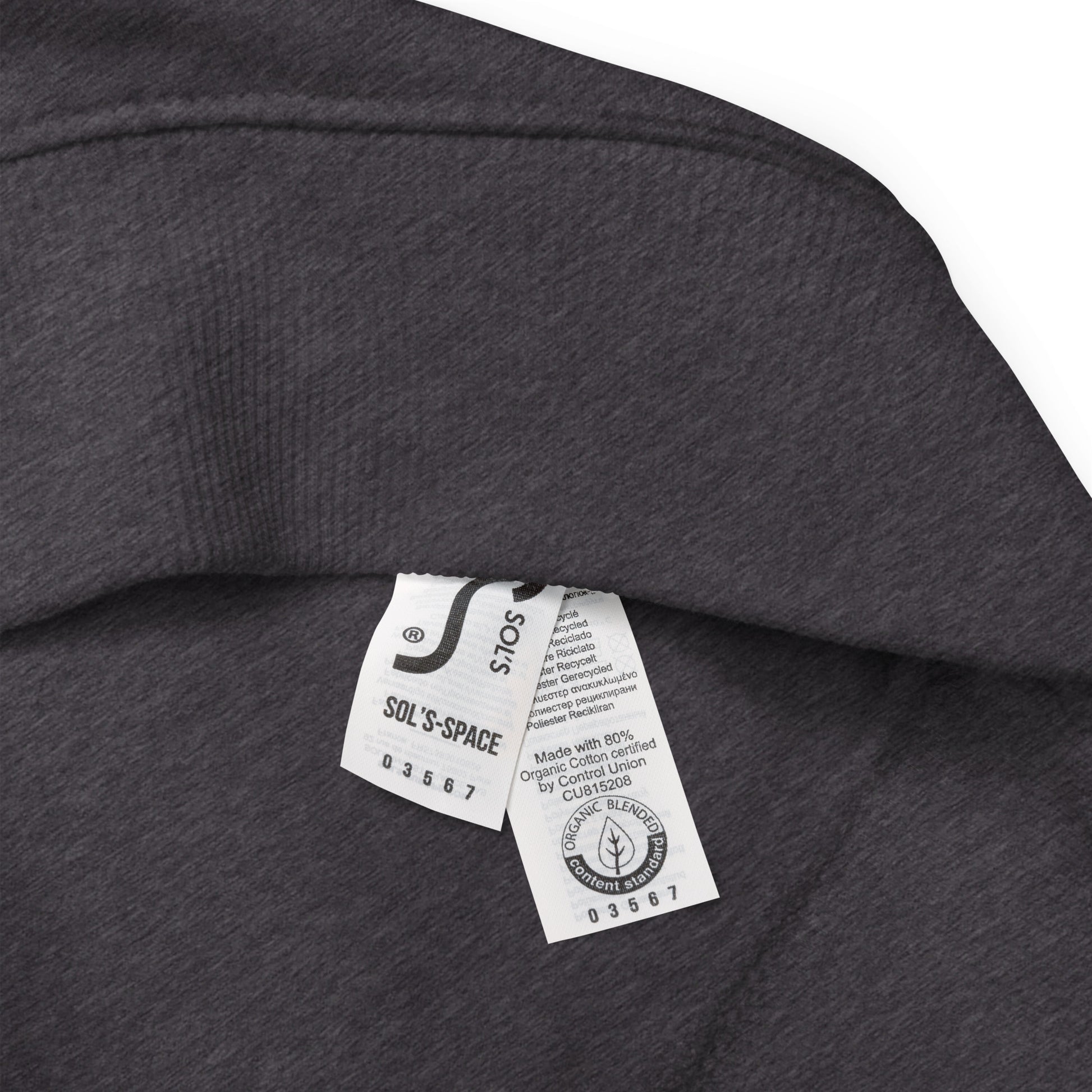 close up tag organic sol's-space fleece sweatshirt