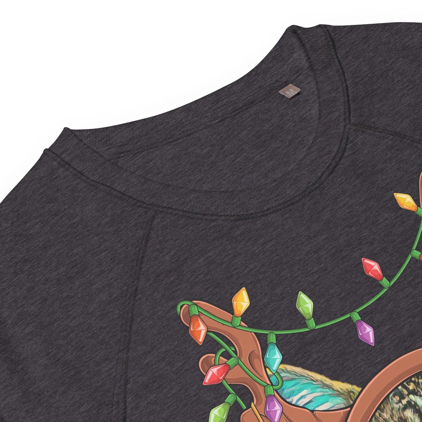 Catmas Spirit Unisex Organic Raglan Sweatshirt