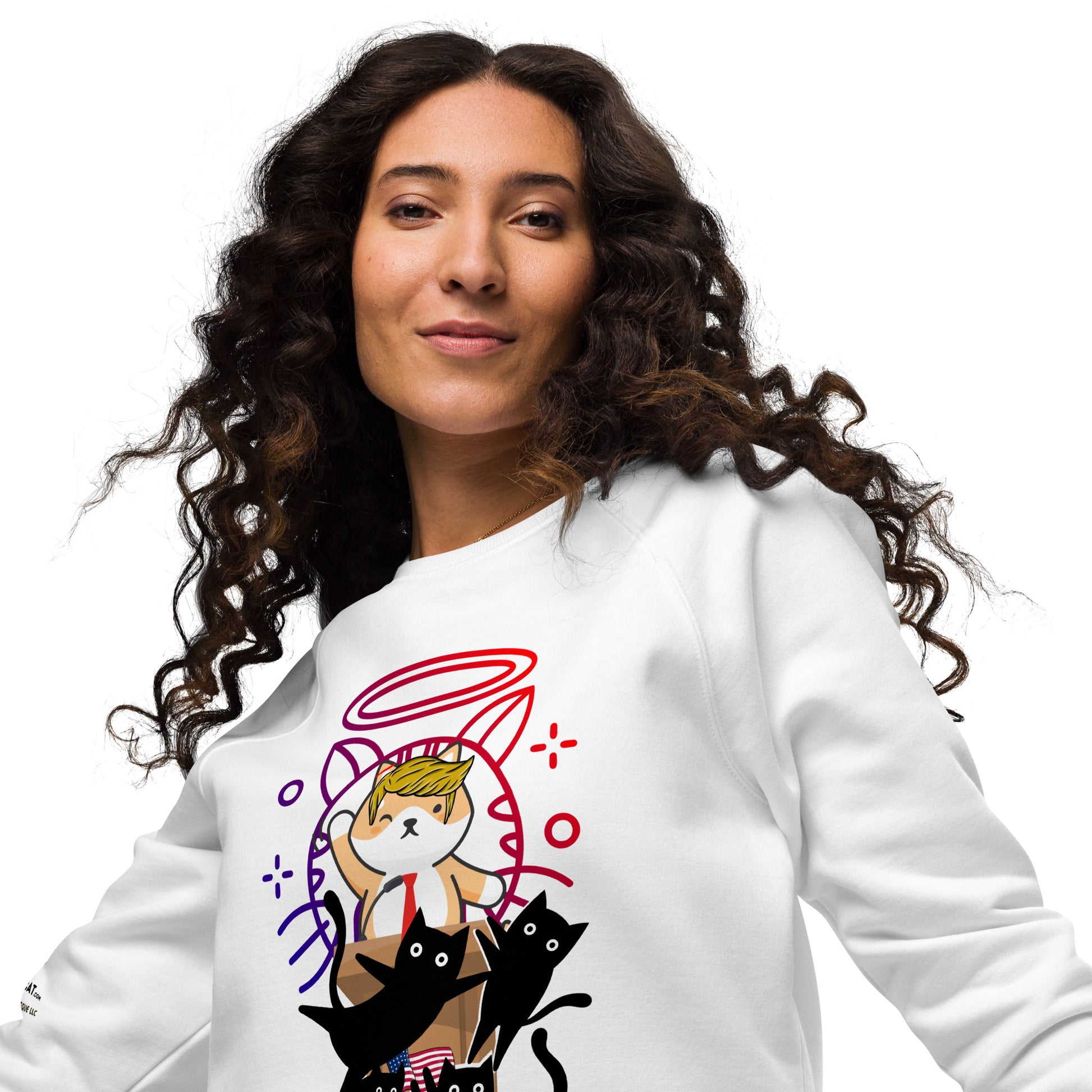 unisex-organic-raglan-sweatshirt-white-front-2-669de1b6c1632 trump top dog boss