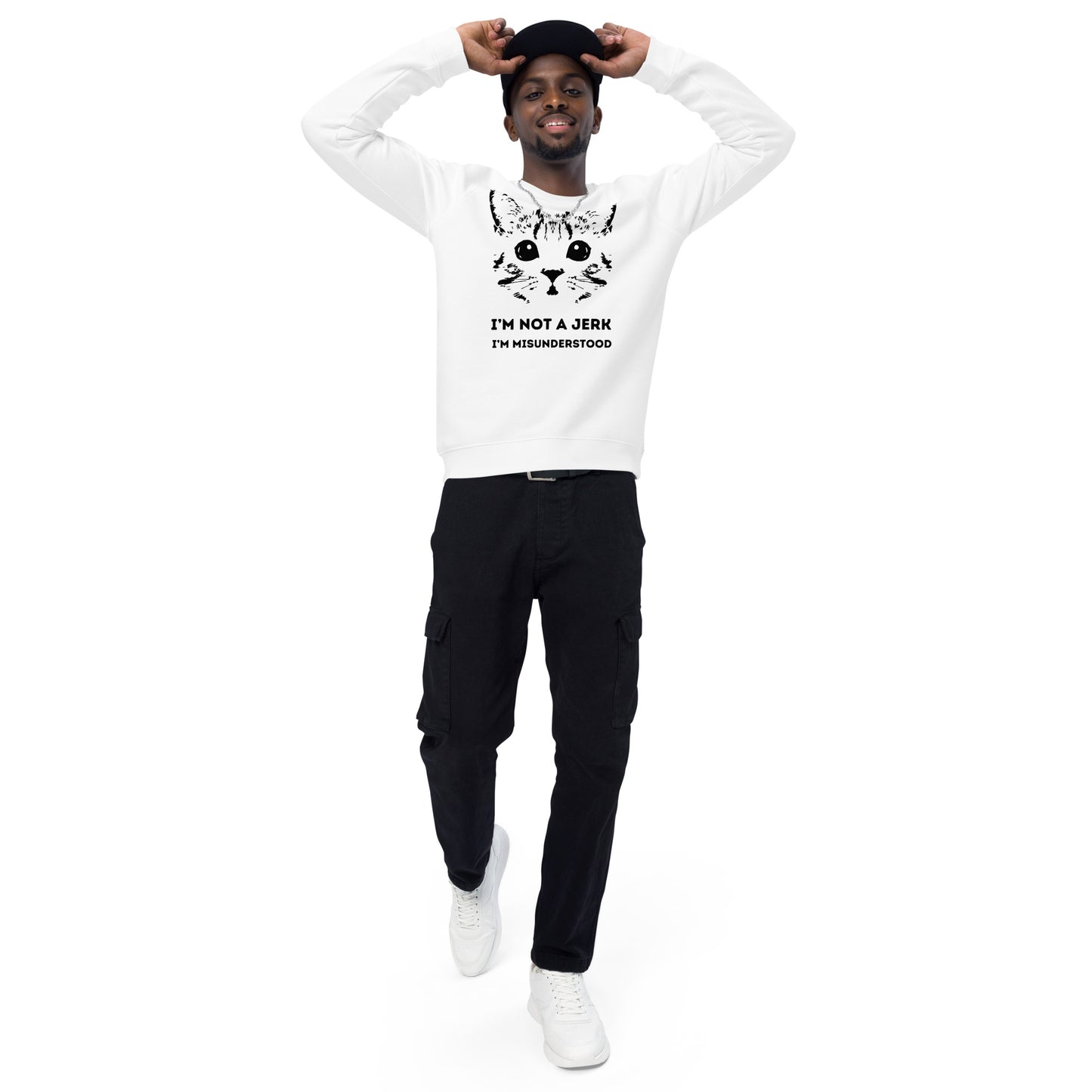 I'm Not a Jerk Unisex Organic Plush Sweatshirt