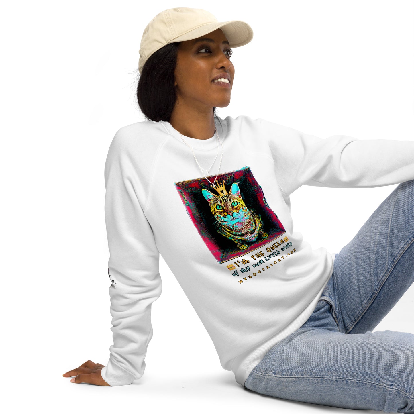 I'm the Queen Organic Raglan Sweatshirt