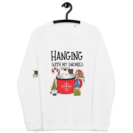Cat Gnomies Unisex Organic Sweatshirt