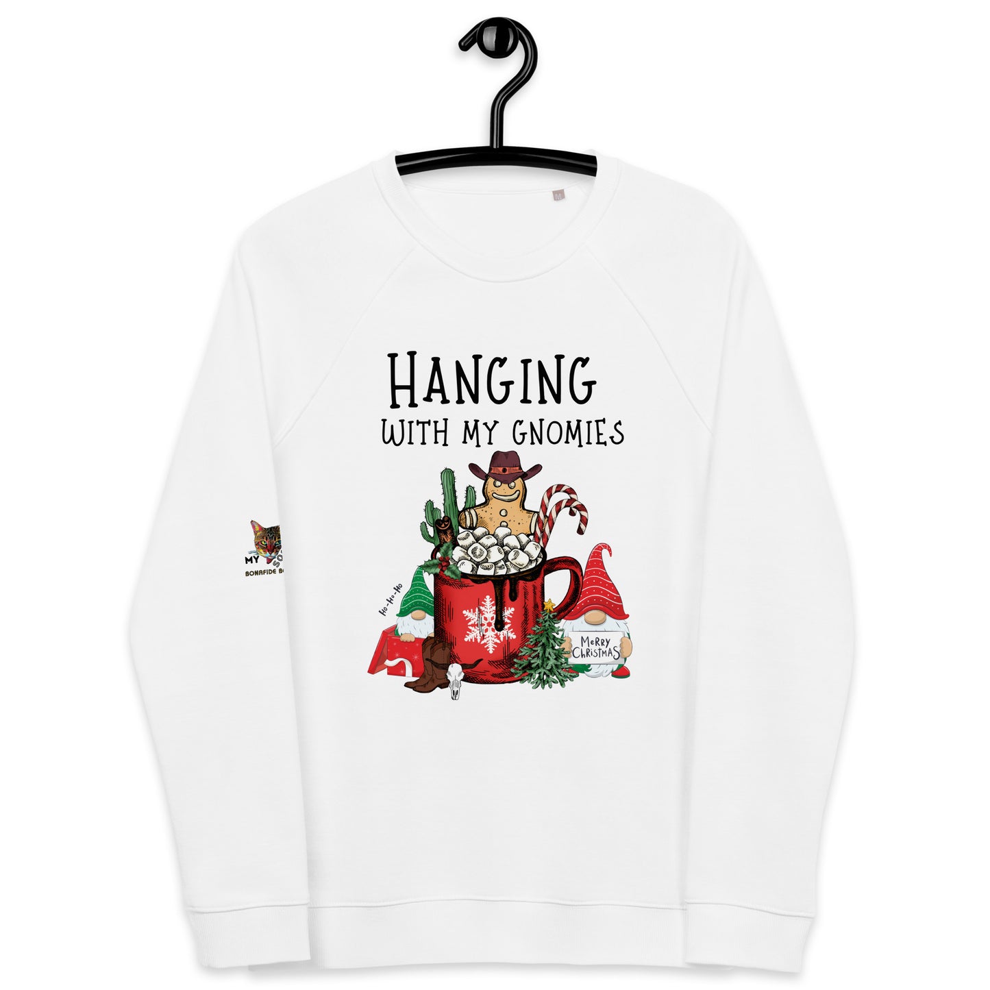 Gingerbread Gnomies Unisex Organic Sweatshirt