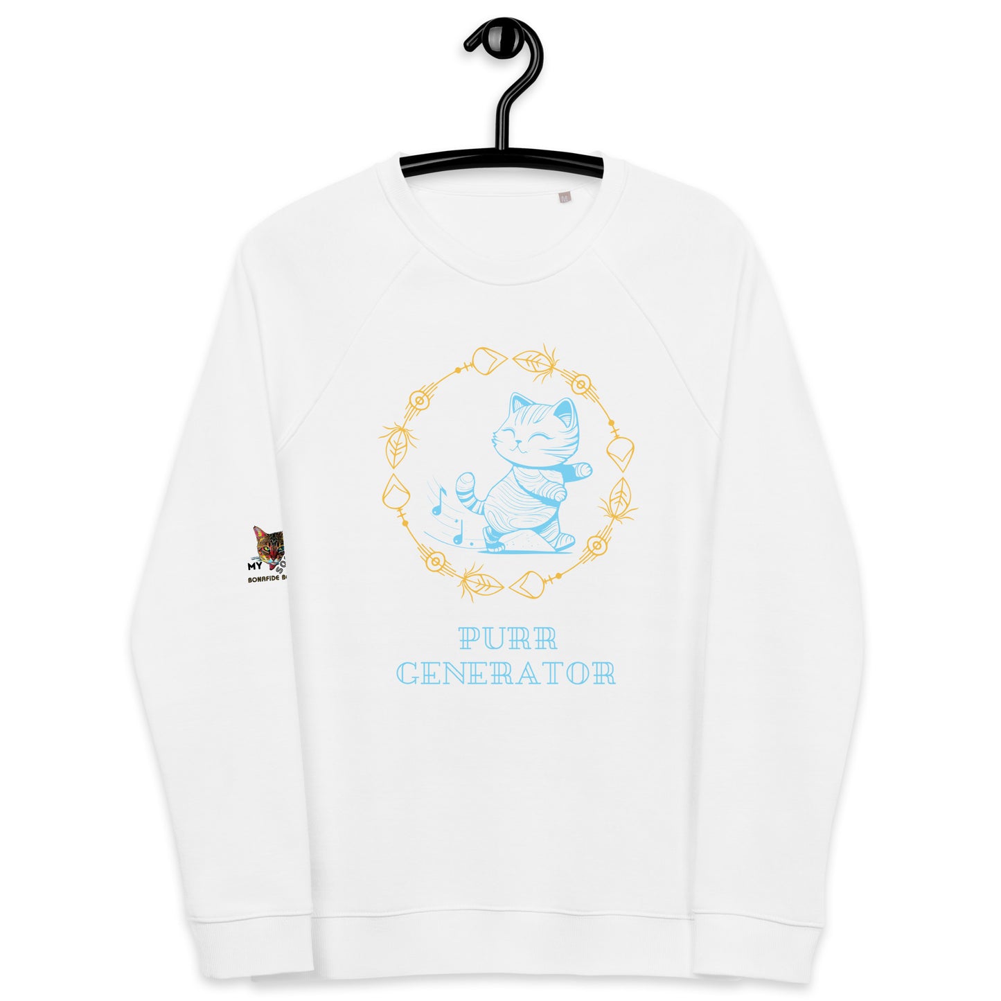 Purr Generator Plush Organic Sweatshirt