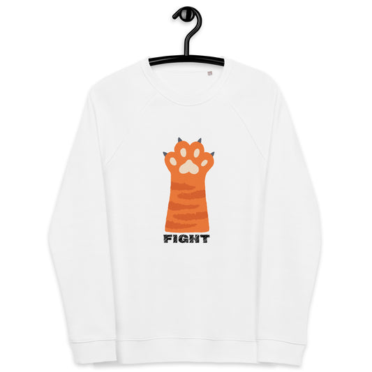 unisex-organic-raglan-sweatshirt-white-front-669f3565ad410 trump fight
