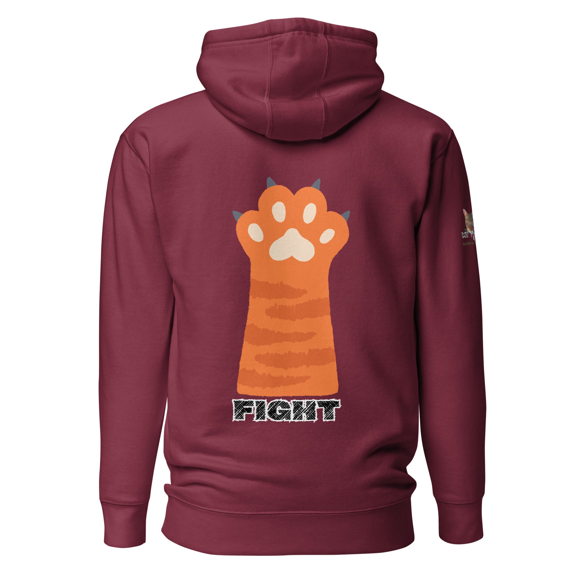unisex-premium-hoodie-maroon-back-669f3b048e566 trump fight