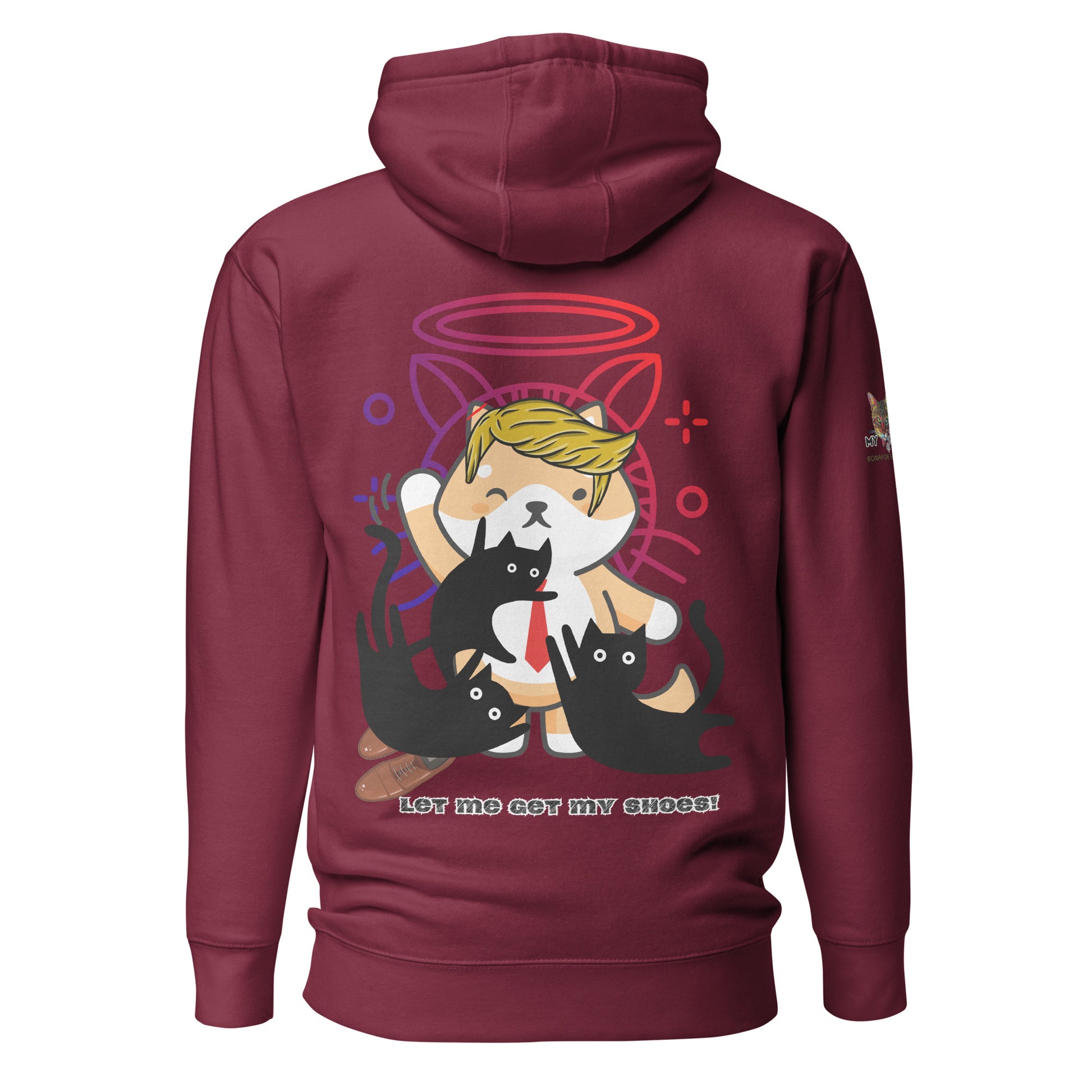unisex-premium-hoodie-maroon-back-669f65c04e085 trump let me get my shoes