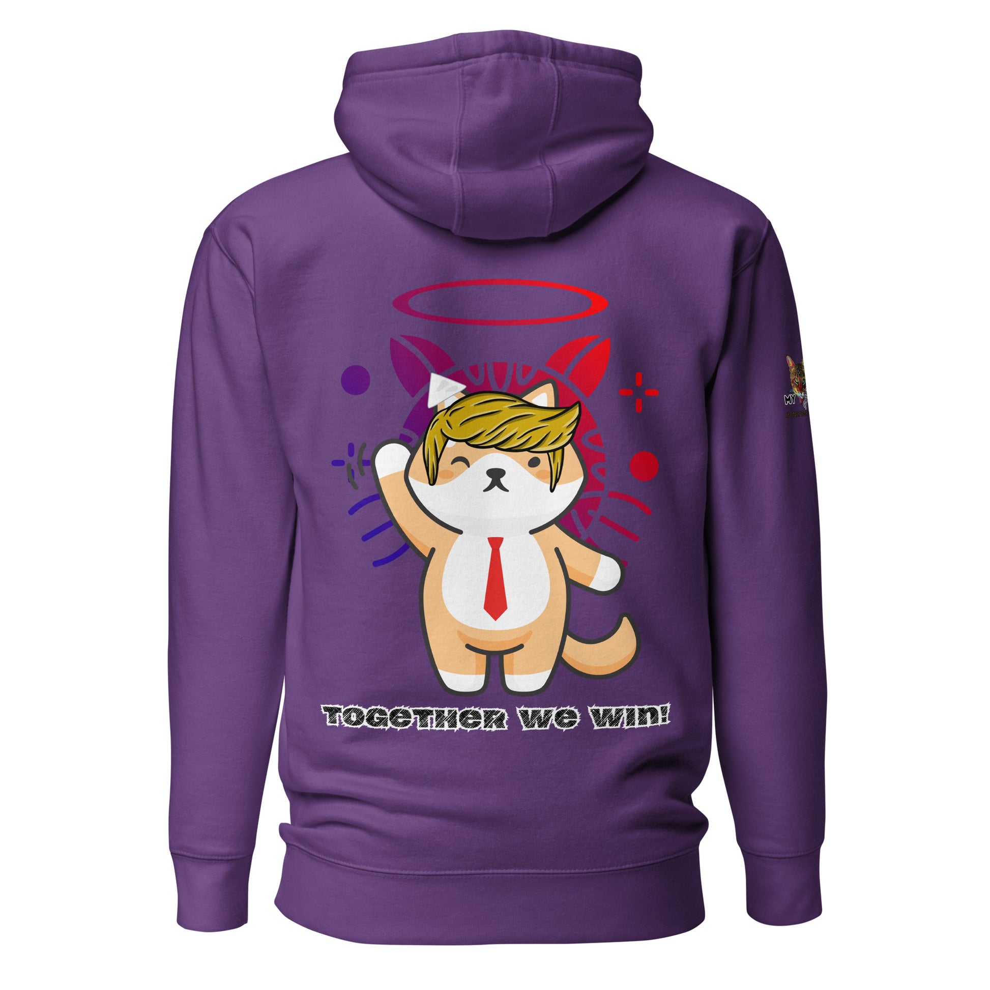 unisex-premium-hoodie-purple-back-66a152c04e2ee trump together we win