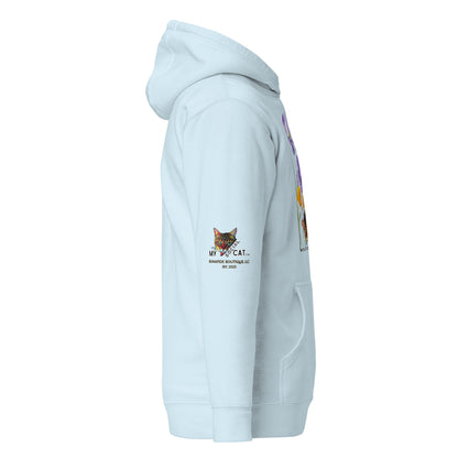 Poppies and Felines Hoodie