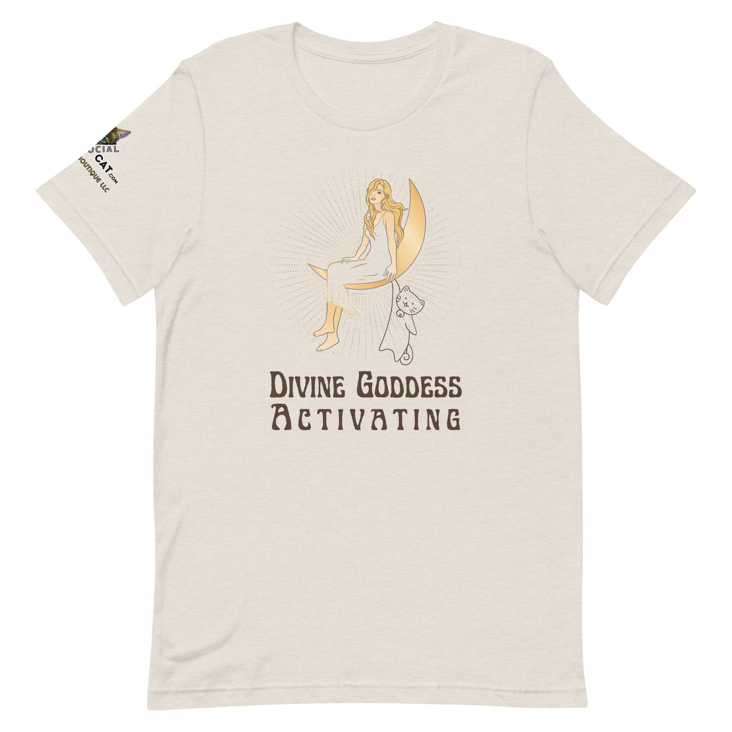 heather dust tee on white background