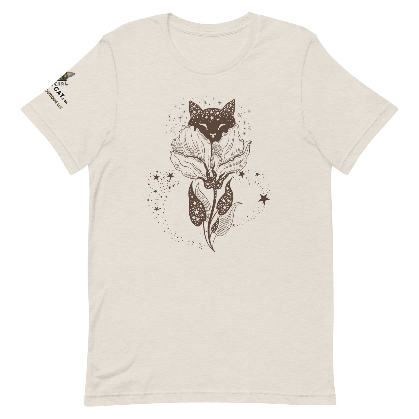 Cat Flower Unisex Tee