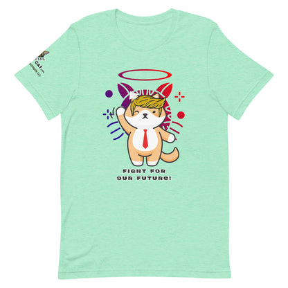 unisex heather mint cotton tee trump top dog design
