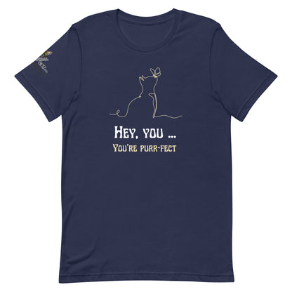 unisex navy tshirt on white background