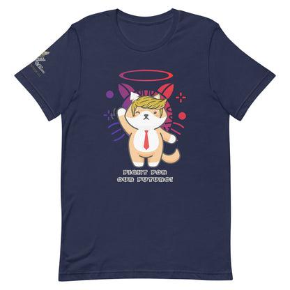 unisex navy  cotton tee trump top dog design