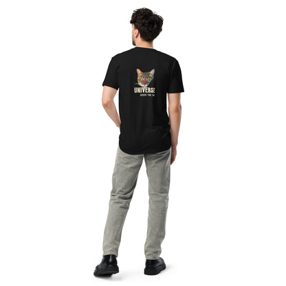 Universe Keeps the Tab Unisex Premium Tee - My Social Cat Bonafide Boutique LLCUniverse Keeps the Tab Unisex Premium TeeT-shirtMy Social Cat Bonafide Boutique LLCScatkarma