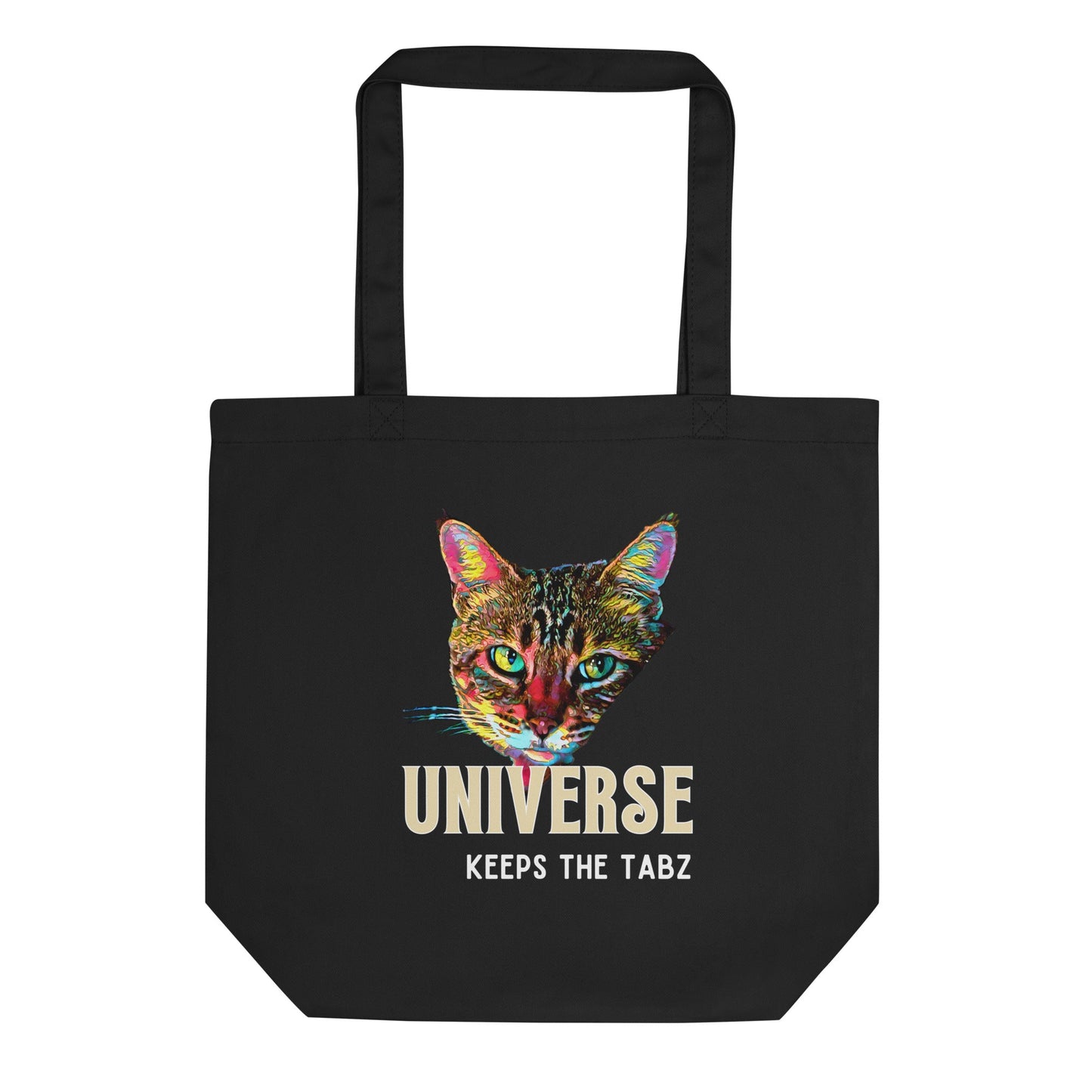 Universe Keeps the Tabz Eco Organic Cotton Tote Bag- My Social Cat Bonafide Boutique LLC  