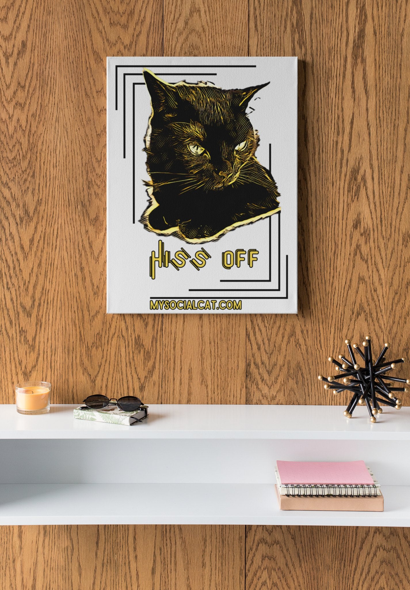 Hiss Off Canvas Print