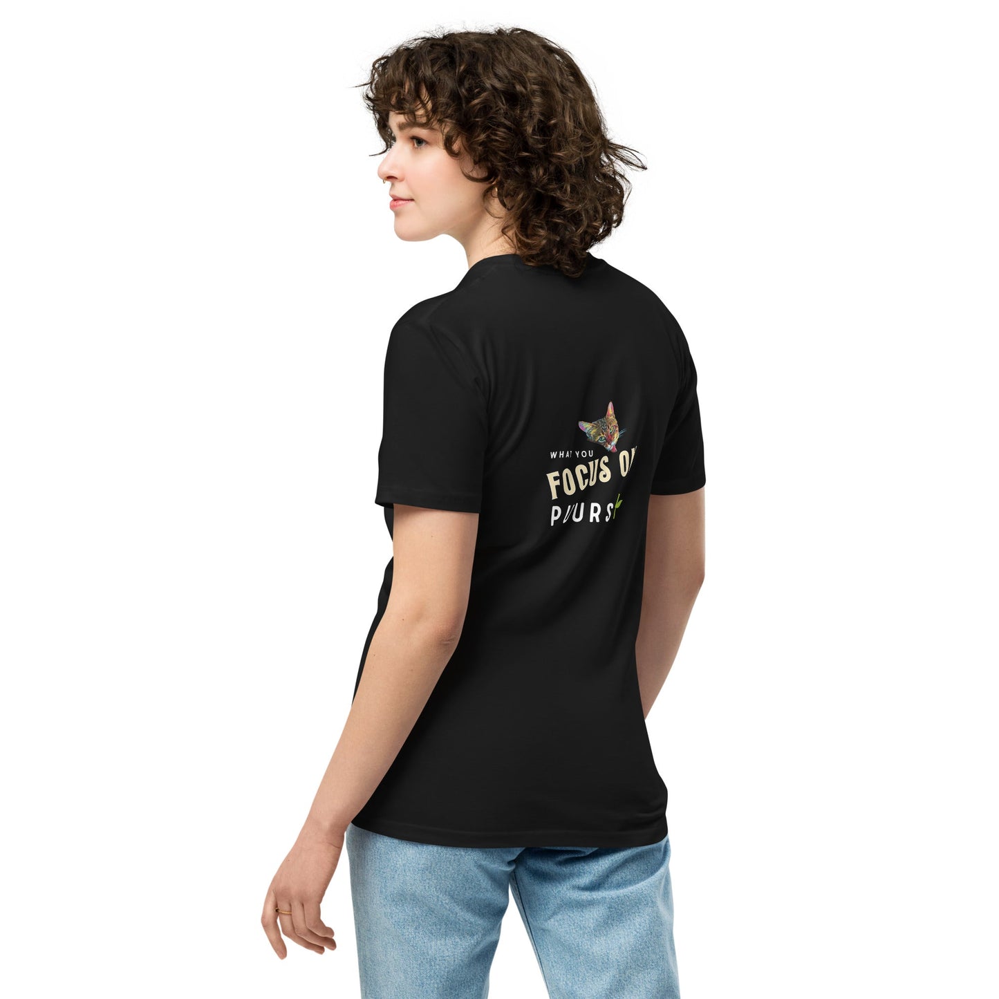 What You Focus On Puurs Unisex Premium Tee - My Social Cat Bonafide Boutique LLCWhat You Focus On Puurs Unisex Premium TeeT-shirtMy Social Cat Bonafide Boutique LLCBlackScatpuurs