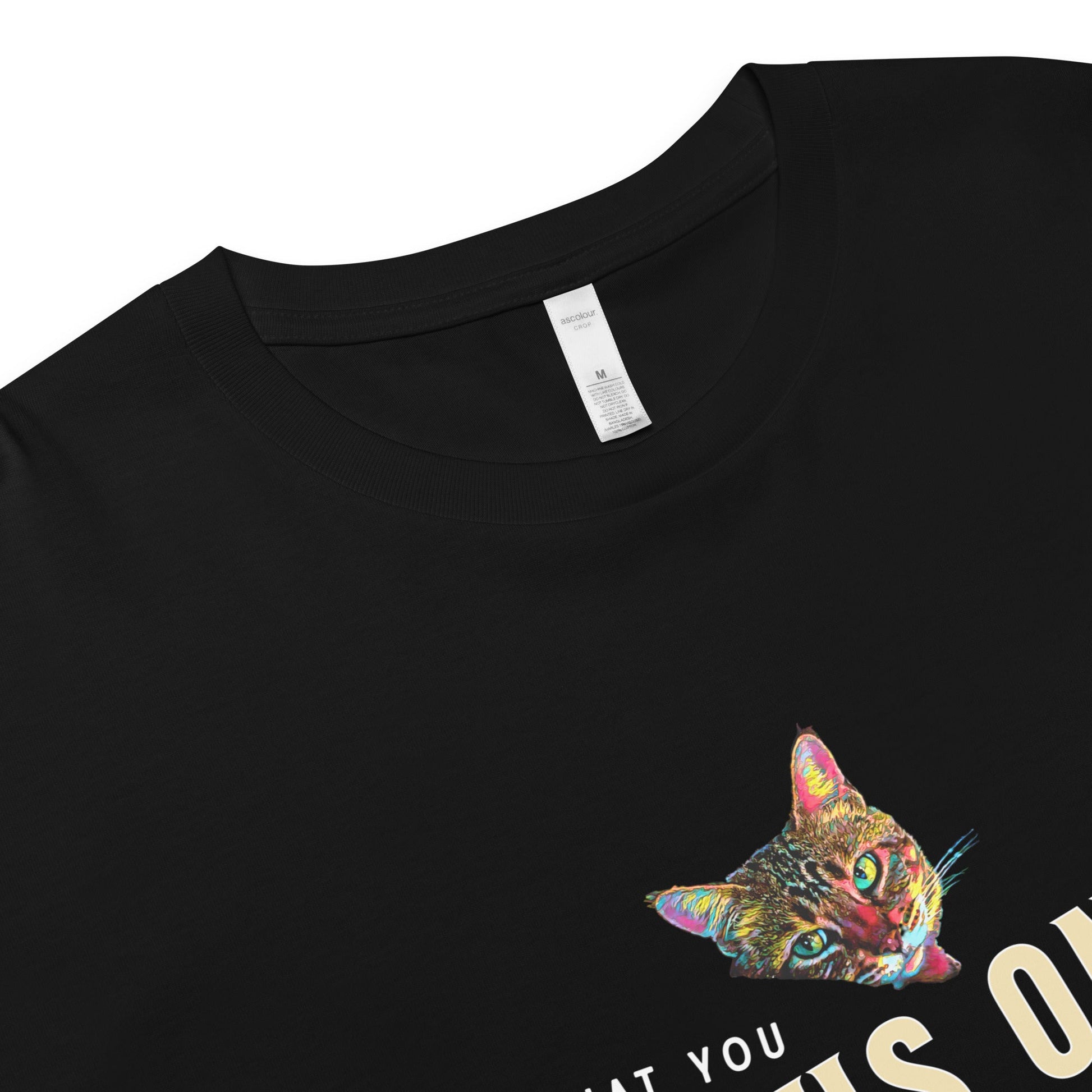 What You Focus On Puurs Women’s Crop Top - My Social Cat Bonafide Boutique LLCWhat You Focus On Puurs Women’s Crop Topcrop topMy Social Cat Bonafide Boutique LLCBlackXScatcrop