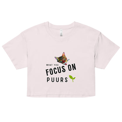 What You Focus On Puurs Women’s Crop Top - My Social Cat Bonafide Boutique LLCWhat You Focus On Puurs Women’s Crop Topcrop topMy Social Cat Bonafide Boutique LLCOrchidXScatcrop