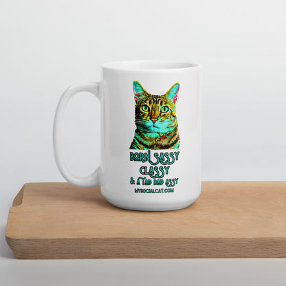white glossy mug 15oz cutting board