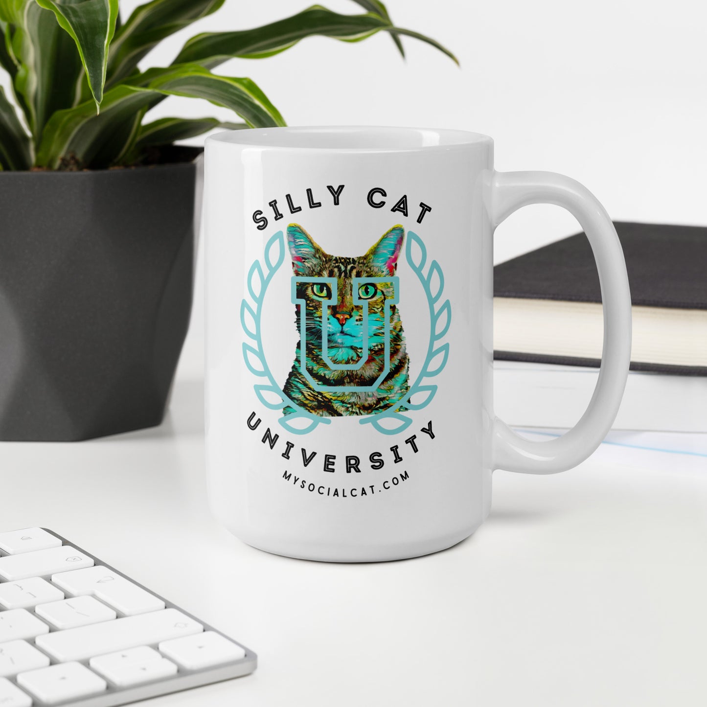 white-glossy-mug-white-15oz-office-environment-64a7237e9a1e7 mysocialcat.com