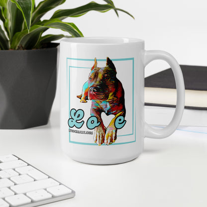 Bully Love White Glossy Mug
