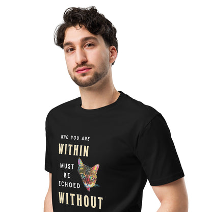 Who You Are Within Unisex Premium Tee - My Social Cat Bonafide Boutique LLCWho You Are Within Unisex Premium TeeT-shirtMy Social Cat Bonafide Boutique LLCSarecat